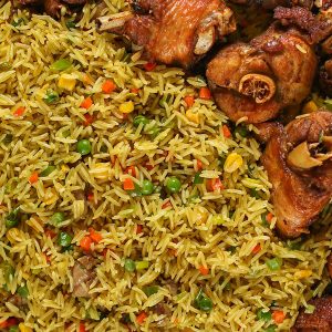nigerian fried rice(chicken)